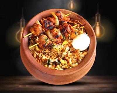 Biryani agneau brochettes
