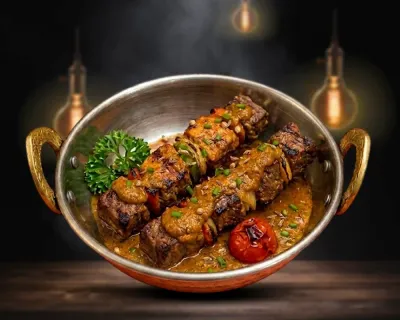 Curry agneau brochettes